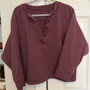 Madewell MWL Button Down Sweatshirt